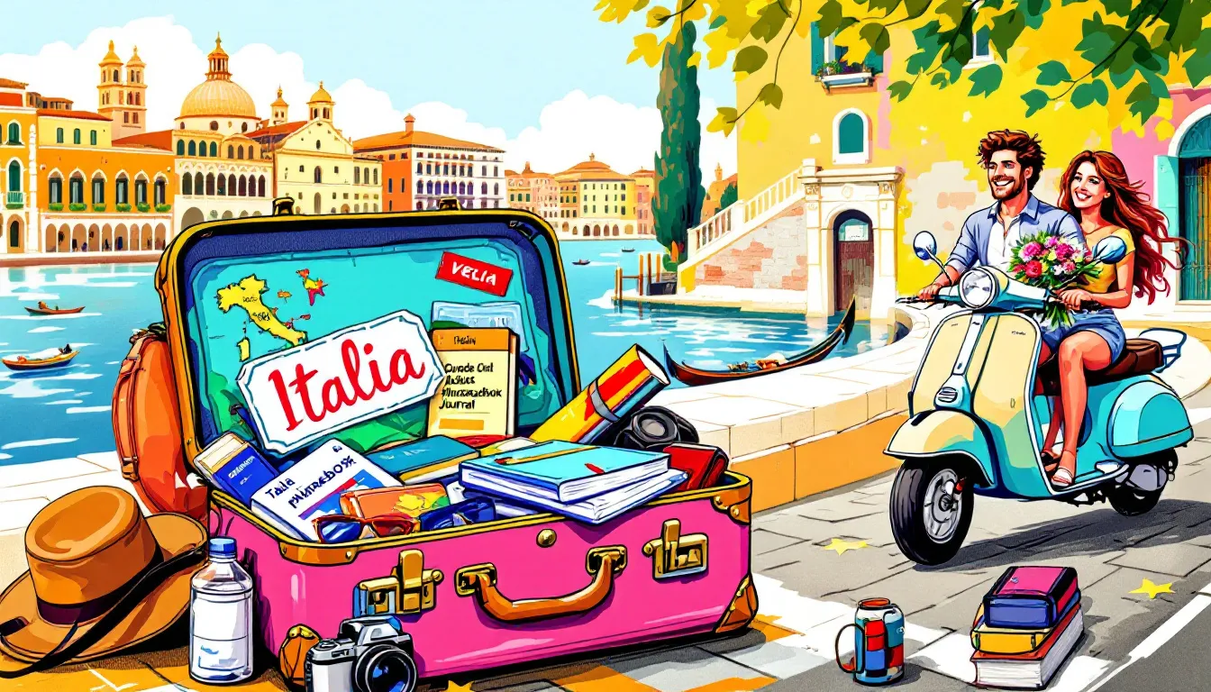 Packing essentials for your Italian adventure, focusing on travel tips and essential items.