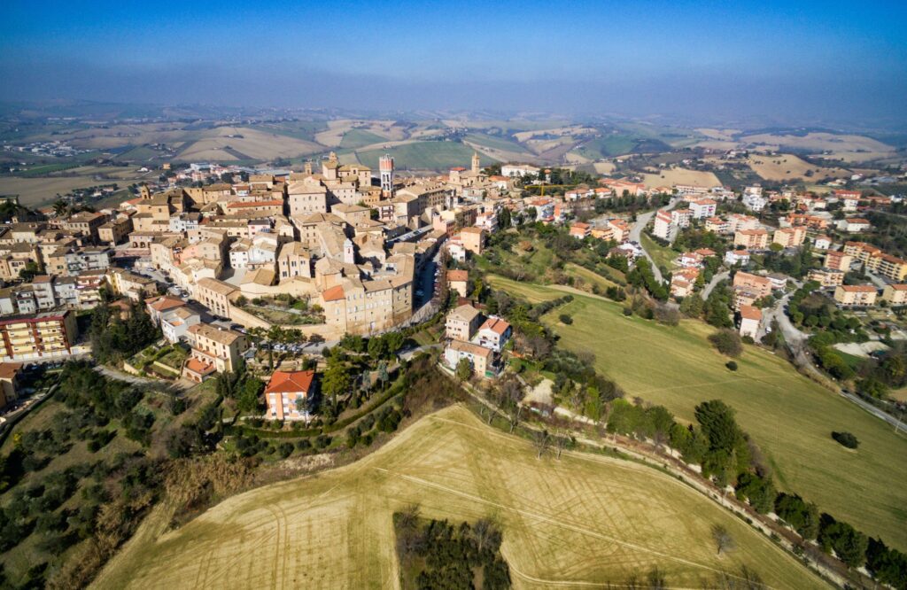 create an image of Exploring Medieval Villages Le Marche: A Guide to Italy’s Hidden Heritage
